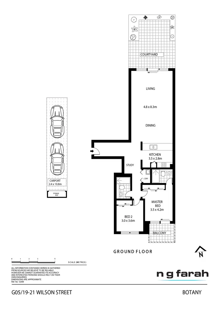 Floorplan of Homely apartment listing, G05/19-21 Wilson Street, Botany NSW 2019