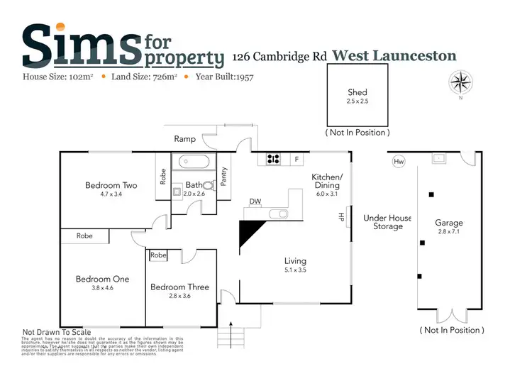 Floorplan of Homely house listing, 126 Cambridge Street, West Launceston TAS 7250