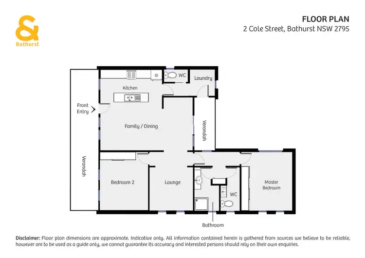 Floorplan of Homely house listing, 2 Cole Street, Bathurst NSW 2795