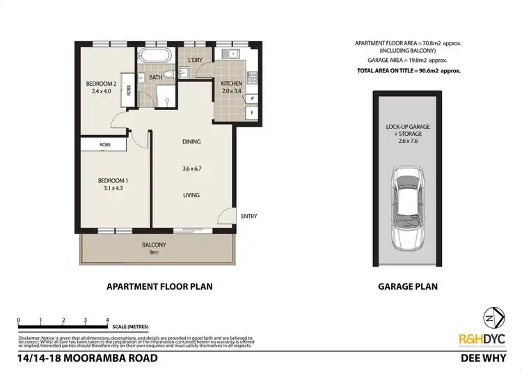 Floorplan of Homely unit listing, 14/14 Mooramba Road, Dee Why NSW 2099