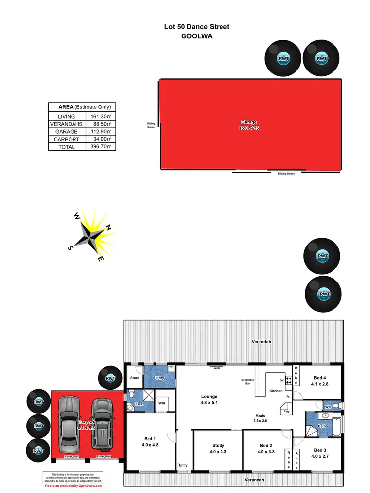 Floorplan of Homely house listing, Lot 50 Dance Street, Goolwa SA 5214