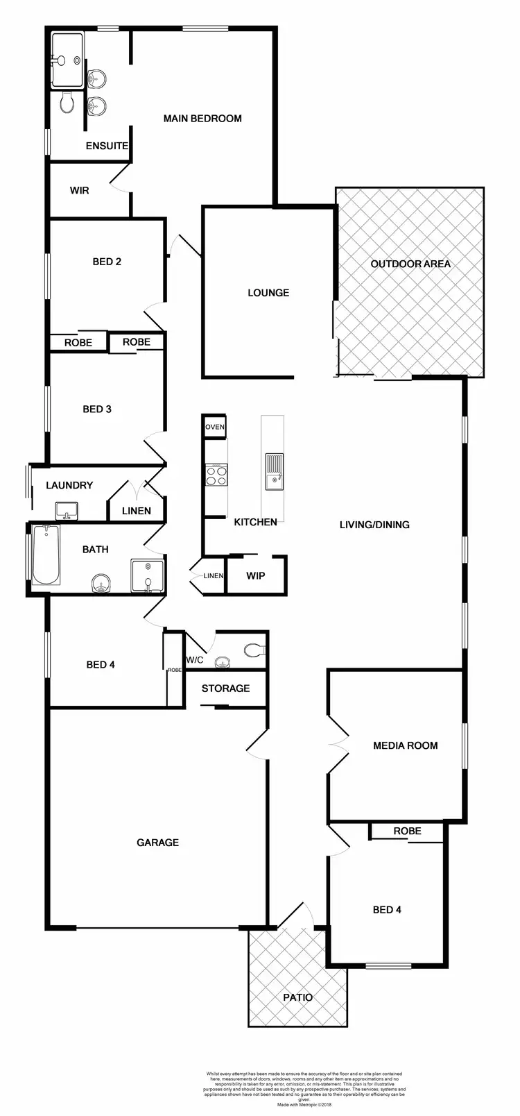 Floorplan of Homely house listing, 34 Horizon Street, Gillieston Heights NSW 2321