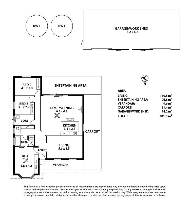 Floorplan of Homely house listing, 45 Parker Avenue, Strathalbyn SA 5255