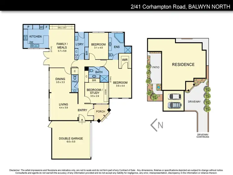 Floorplan of Homely unit listing, 2/41 Corhampton Road, Balwyn North VIC 3104