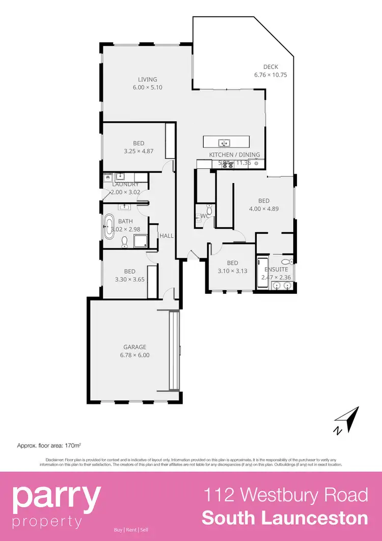 Floorplan of Homely house listing, 112 Westbury Road, South Launceston TAS 7249