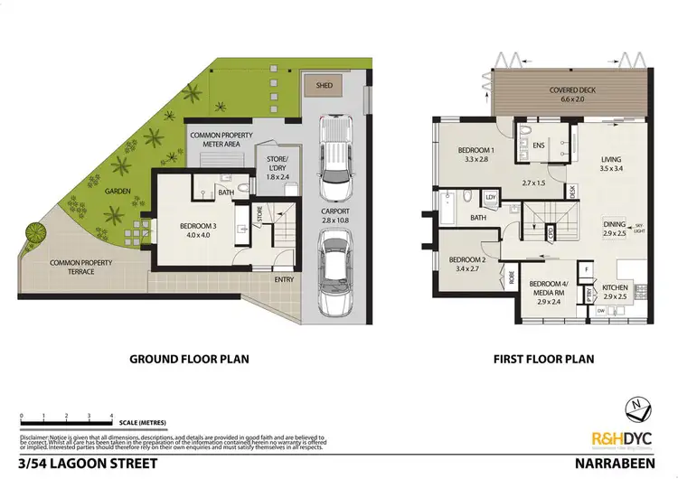Floorplan of Homely townhouse listing, 3/54 Lagoon Street, Narrabeen NSW 2101