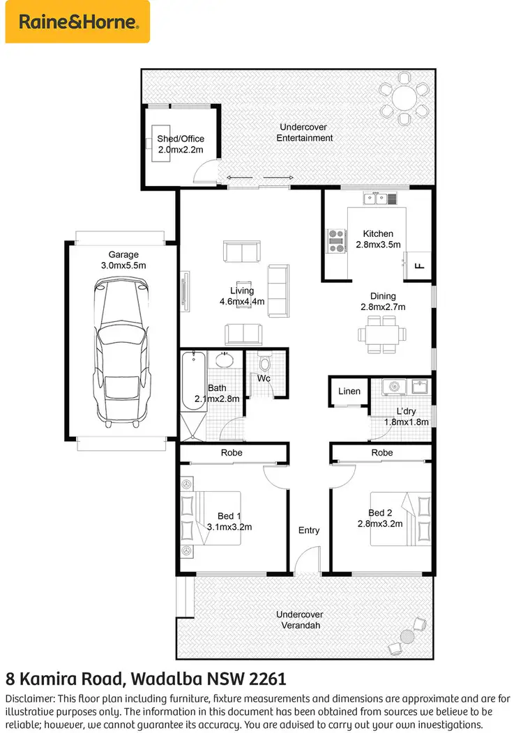 Floorplan of Homely house listing, 8 Kamira Road, Wadalba NSW 2259