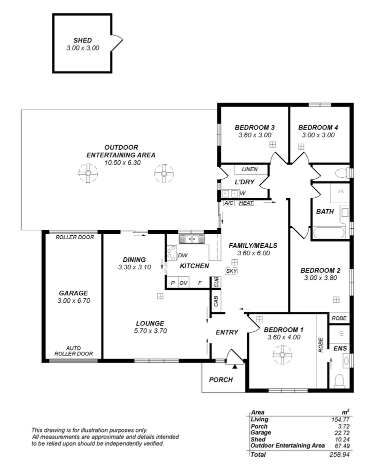 Floorplan of Homely house listing, 54 Griggs Drive, Athelstone SA 5076