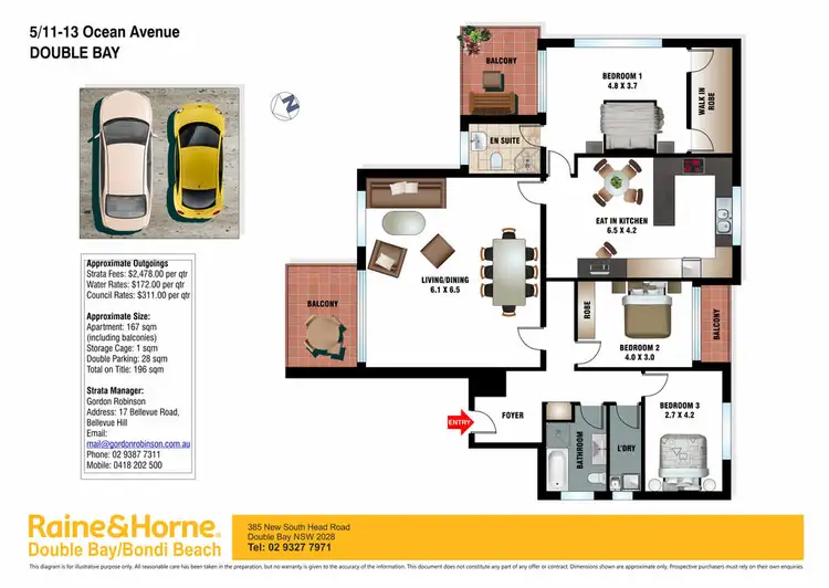 Floorplan of Homely apartment listing, 5/11-13 Ocean Avenue, Double Bay NSW 2028