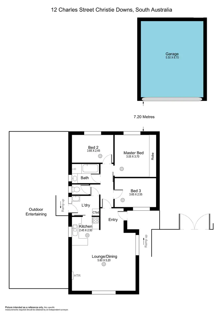 Floorplan of Homely house listing, 12 Charles Street, Christie Downs SA 5164
