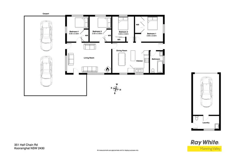 Floorplan of Homely rural property listing, 351 Half Chain Road Koorainghat via, Taree NSW 2430