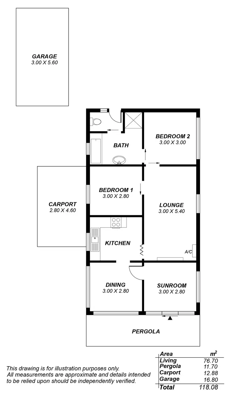 Floorplan of Homely house listing, 108 Wellington Avenue, Sellicks Beach SA 5174