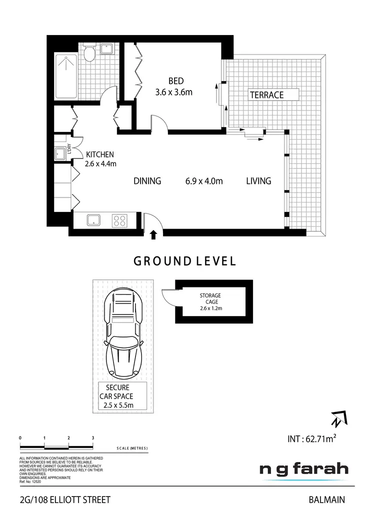 Floorplan of Homely apartment listing, 2G/108 Elliott Street, Balmain NSW 2041