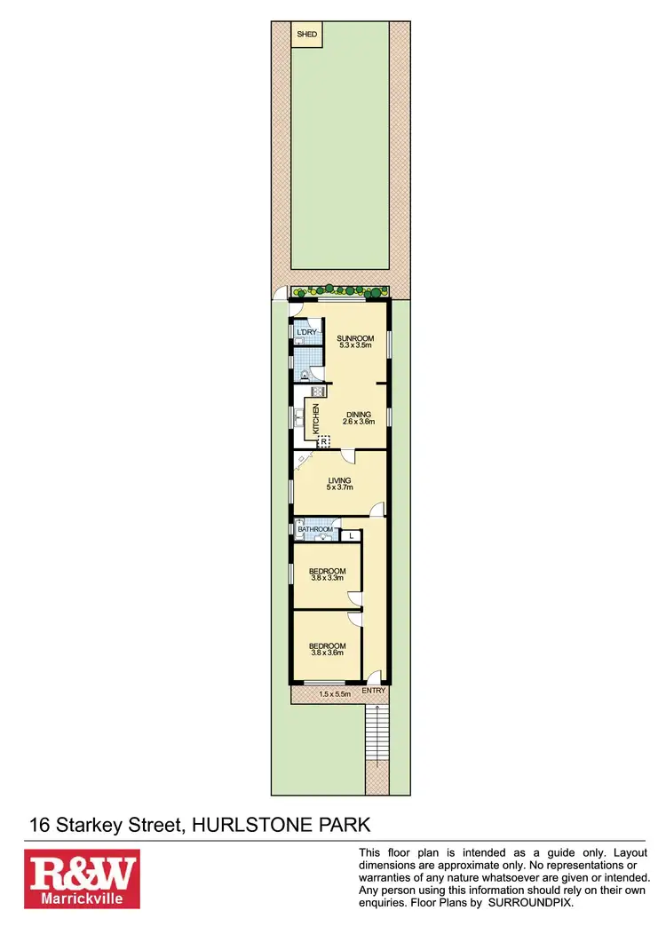 Floorplan of Homely house listing, 16 Starkey Street, Hurlstone Park NSW 2193