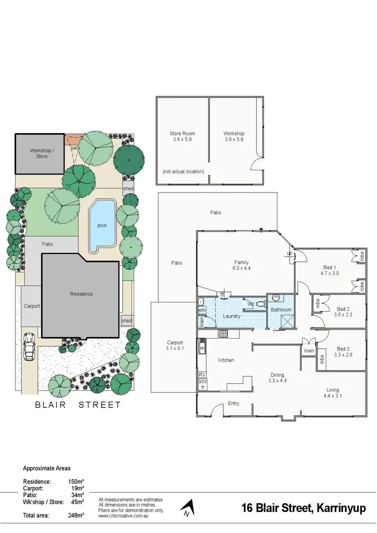 Floorplan of Homely house listing, 16 Blair Street, Karrinyup WA 6018