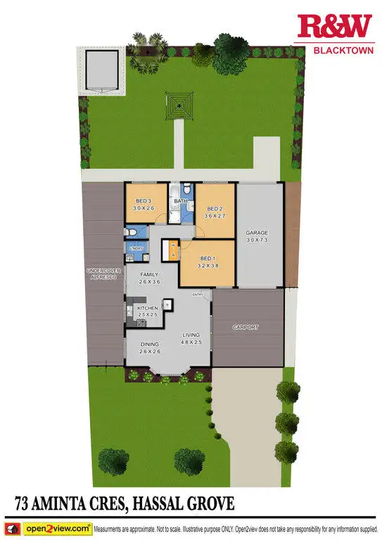 Floorplan of Homely house listing, 73 Aminta Crescent, Hassall Grove NSW 2761
