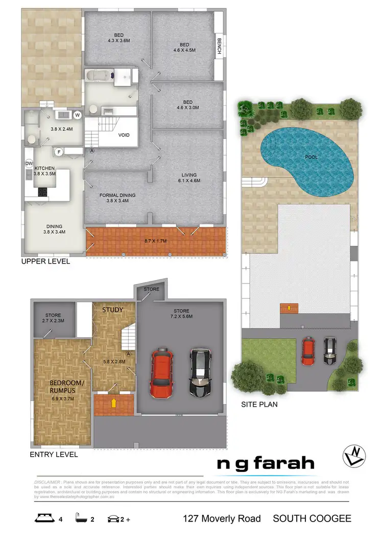Floorplan of Homely house listing, 127 Moverly Road, South Coogee NSW 2034