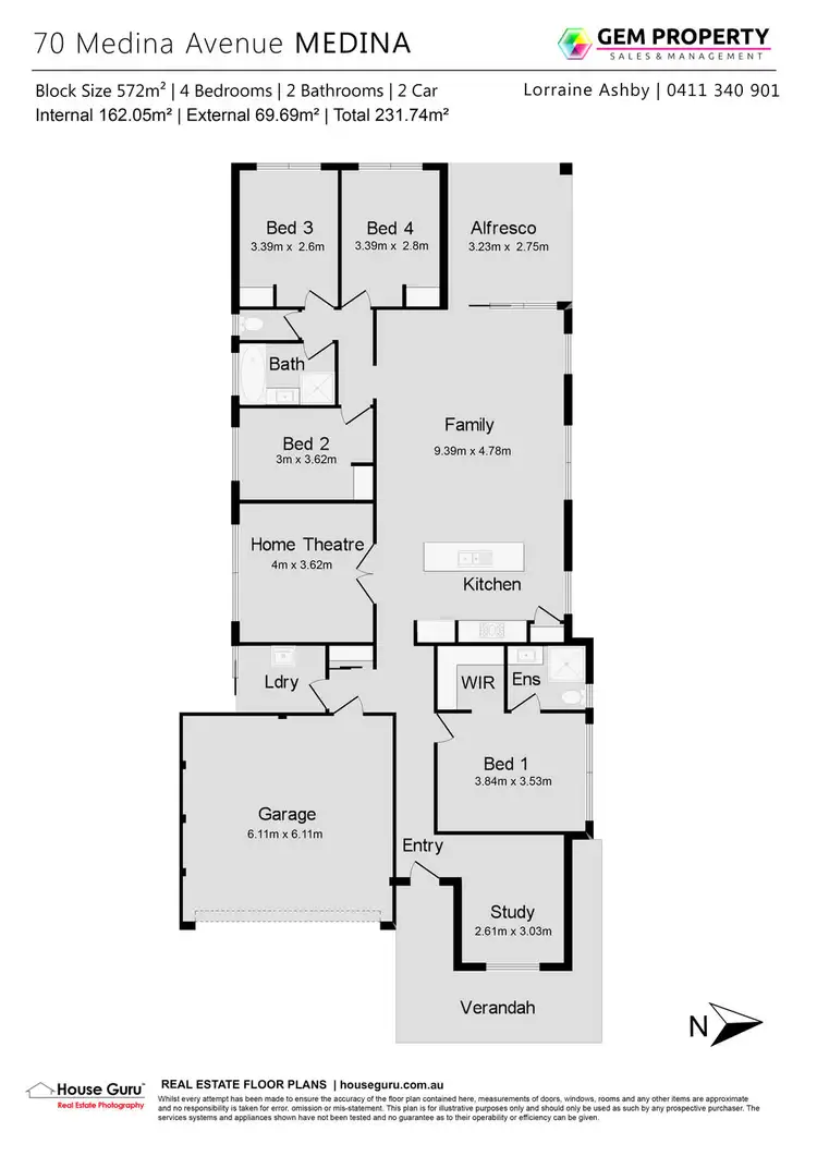 Floorplan of Homely house listing, 70 Medina Avenue, Medina WA 6167