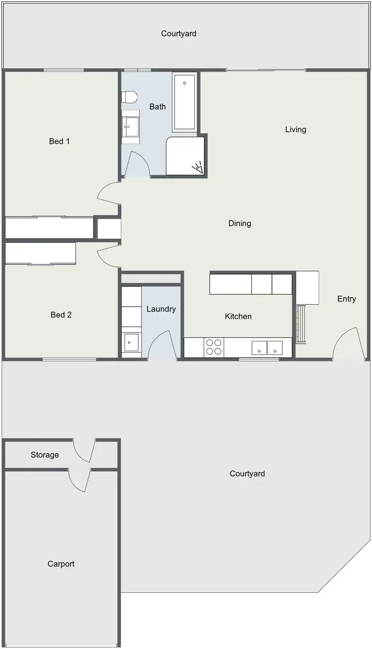 Floorplan of Homely townhouse listing, 2/17 Mather Street, Weston ACT 2611