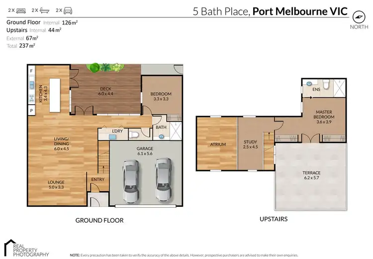 Floorplan of Homely house listing, 5 Bath Place, Port Melbourne VIC 3207
