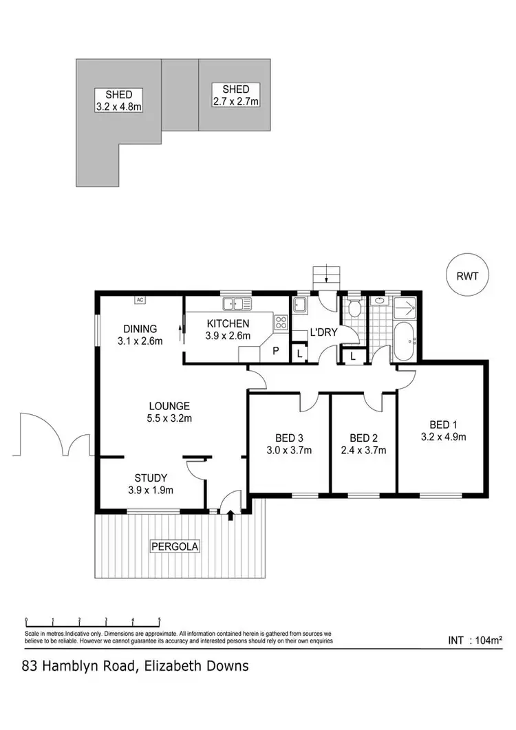 Floorplan of Homely house listing, 83 Hamblynn Road, Elizabeth Downs SA 5113