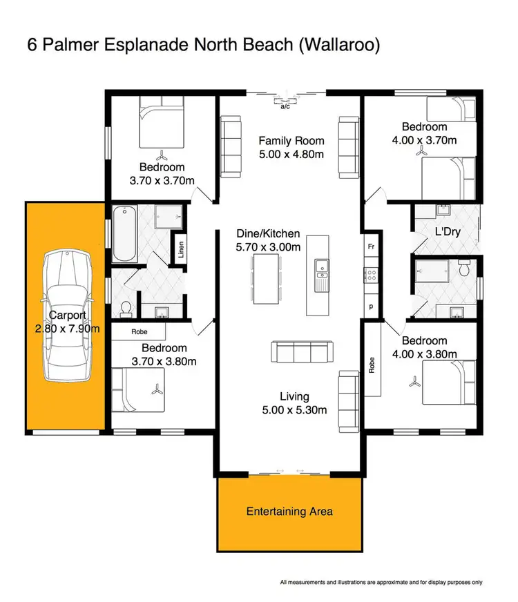 Floorplan of Homely house listing, 6 Palmer Esplanade, North Beach SA 5556