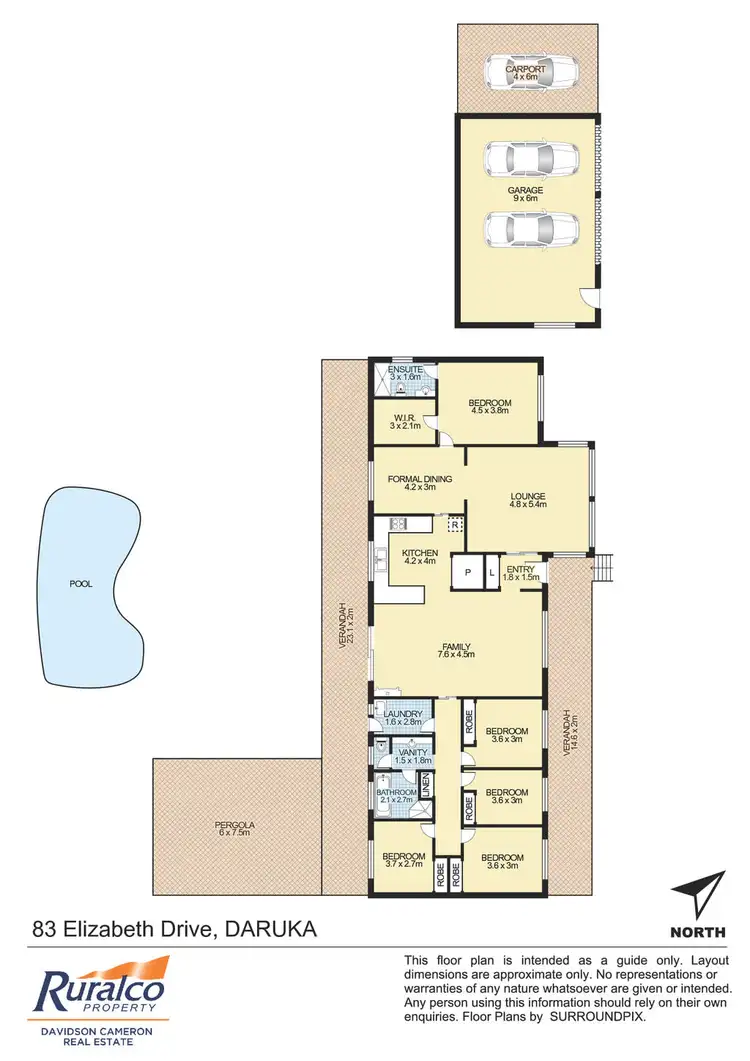 Floorplan of Homely house listing, 83 Elizabeth Drive, Tamworth NSW 2340