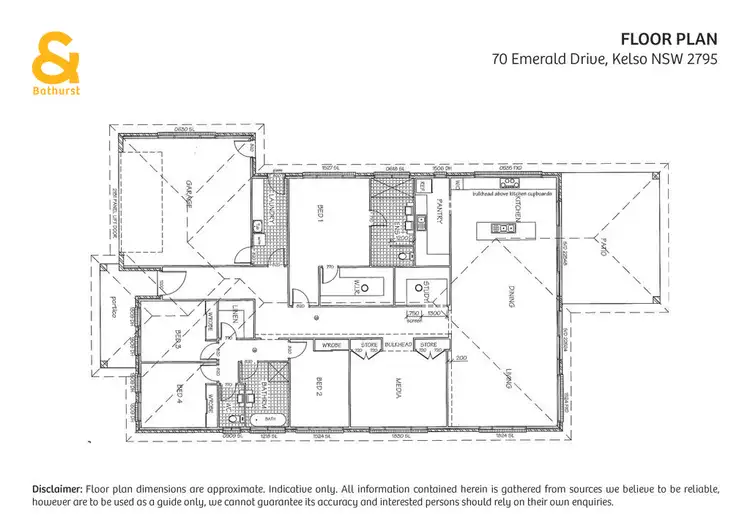 Floorplan of Homely house listing, 70 Emerald Drive, Kelso NSW 2795