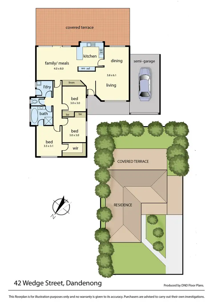 Floorplan of Homely house listing, 42 Wedge Street, Dandenong VIC 3175