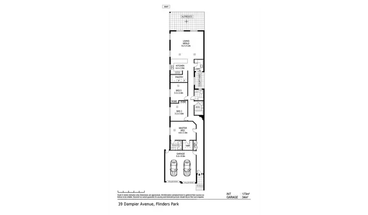 Floorplan of Homely house listing, 39 Dampier Avenue, Flinders Park SA 5025