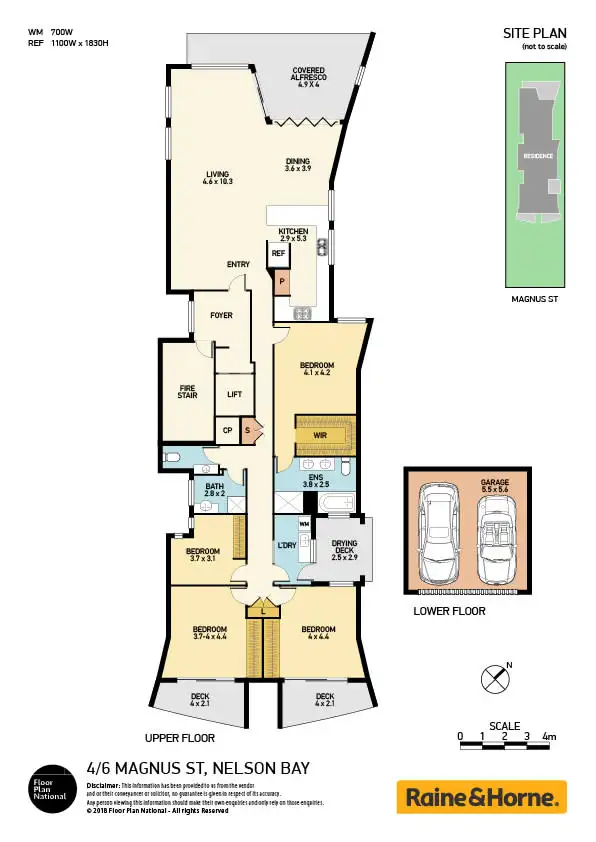 Floorplan of Homely unit listing, 4/6 Magnus Street, Nelson Bay NSW 2315