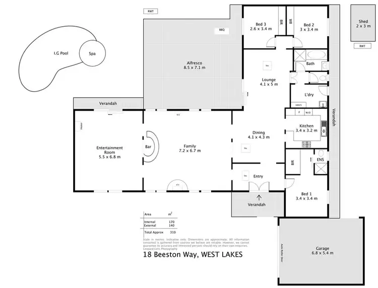 Floorplan of Homely house listing, 18 Beeston Way, West Lakes SA 5021