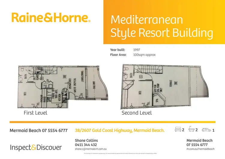 Floorplan of Homely apartment listing, 38/2607 GOLD COAST HIGHWAY, Mermaid Beach QLD 4218