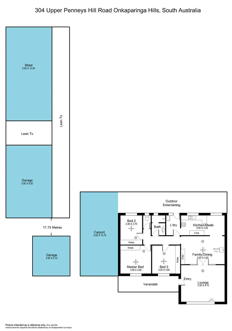 Floorplan of Homely house listing, 304 Upper Penneys Hill Road, Onkaparinga Hills SA 5163