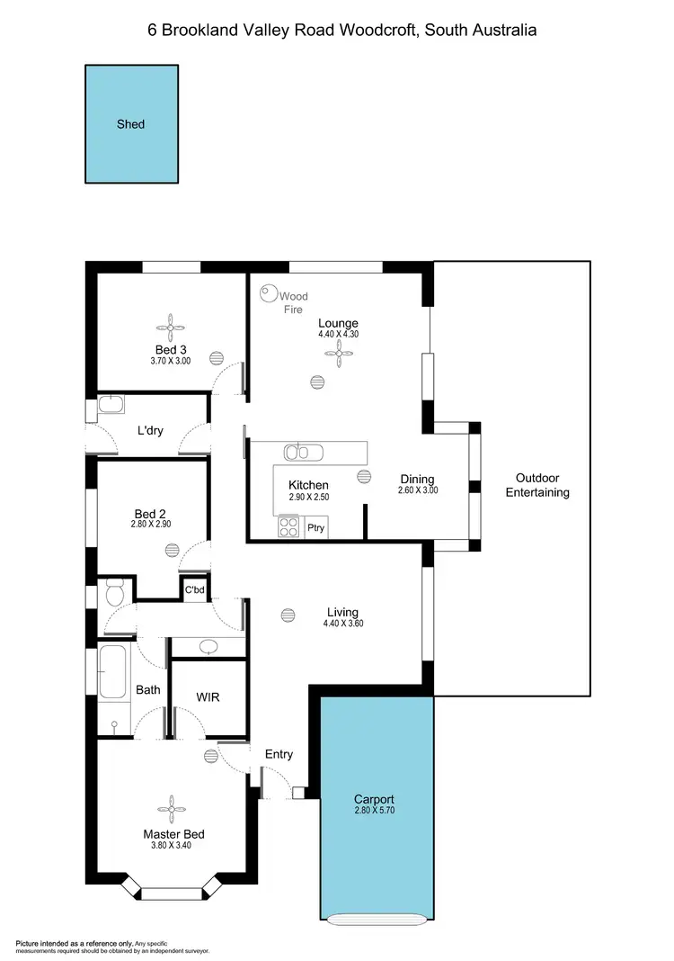 Floorplan of Homely house listing, 6 Brookland Valley Drive, Woodcroft SA 5162