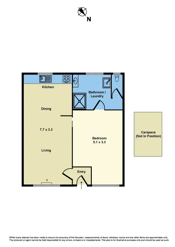 Floorplan of Homely unit listing, 4/23 Clyde St, Newport VIC 3015