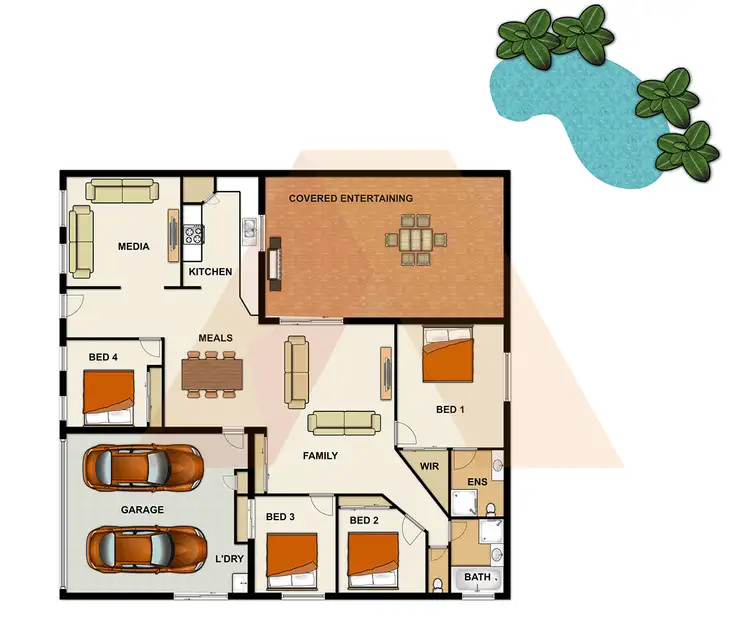 Floorplan of Homely house listing, 6 CORNELL CLOSE, Regents Park QLD 4118