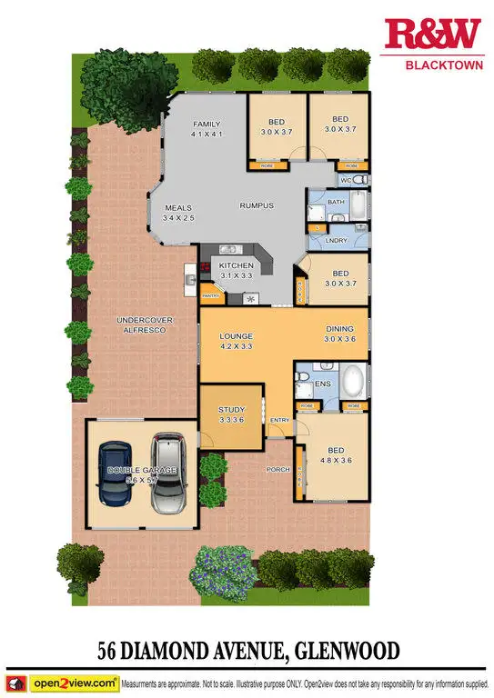 Floorplan of Homely house listing, 56 Diamond Avenue, Glenwood NSW 2768