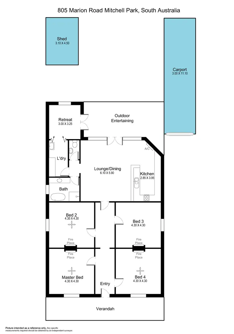 Floorplan of Homely house listing, 805 Marion Road, Mitchell Park SA 5043
