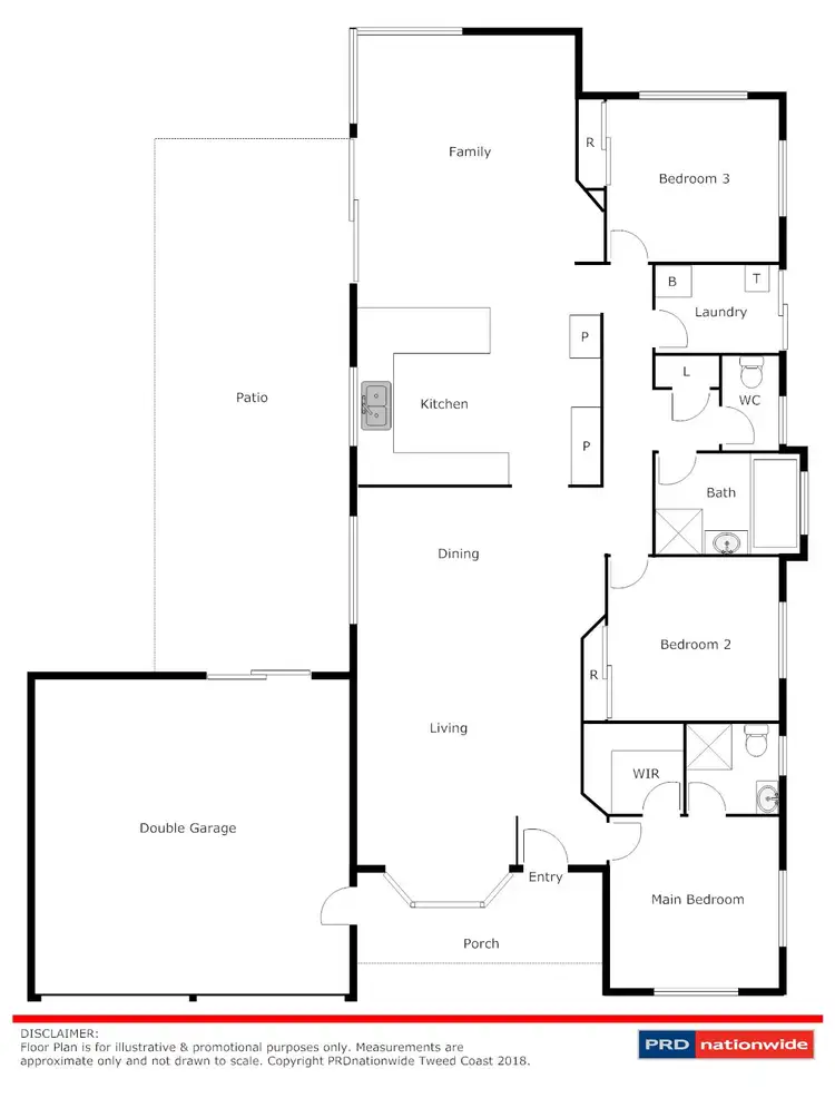 Floorplan of Homely house listing, 45 John Robb Way, Cudgen NSW 2487
