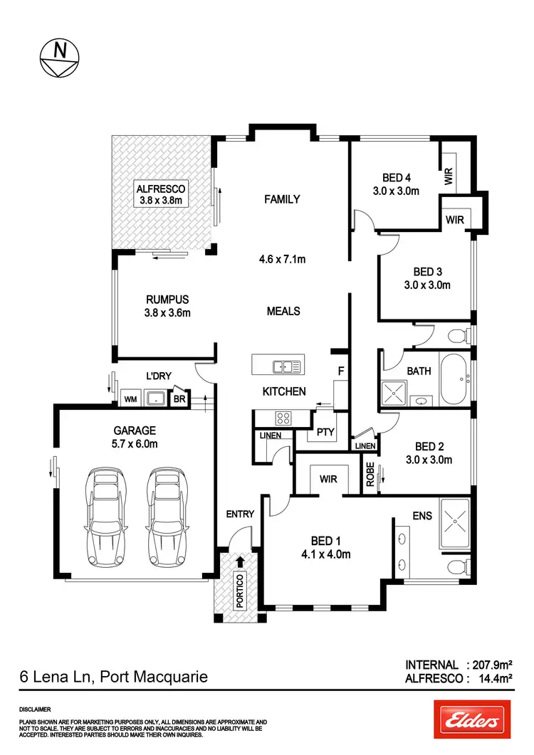 Floorplan of Homely house listing, 6 Lena Lane, Port Macquarie NSW 2444