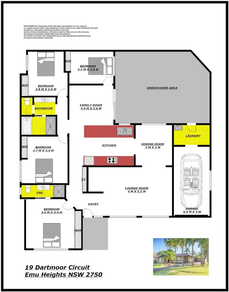 Floorplan of Homely house listing, 19 Dartmoor Circuit, Emu Heights NSW 2750