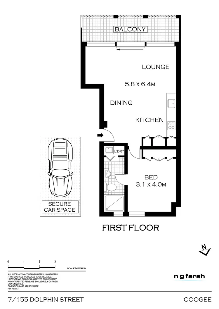 Floorplan of Homely apartment listing, 7/155-159 Dolphin Street, Coogee NSW 2034