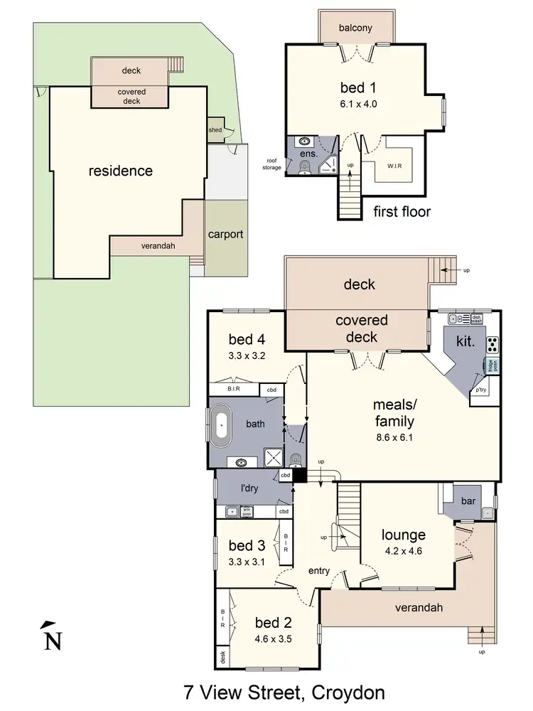 Floorplan of Homely house listing, 7 View Street, Croydon VIC 3136