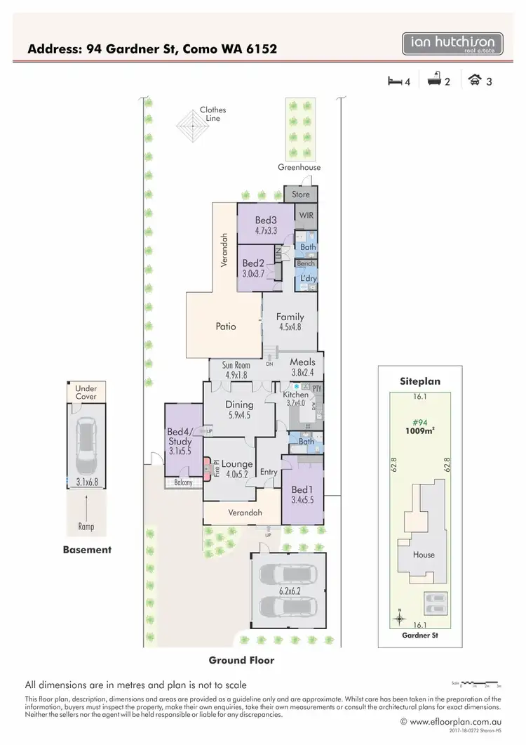 Floorplan of Homely house listing, 94 Gardner St, Como WA 6152