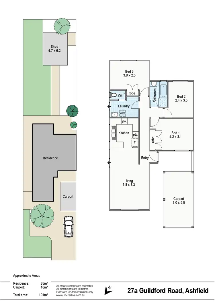 Floorplan of Homely house listing, 27A Guildford Road, Ashfield WA 6054