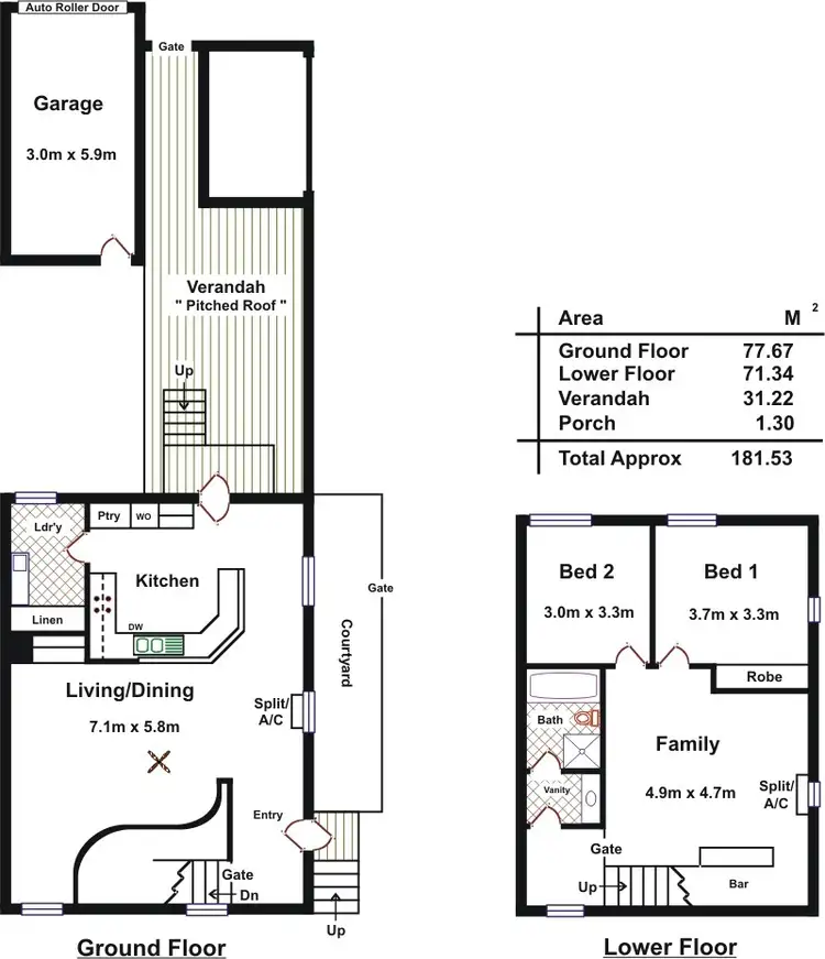 Floorplan of Homely townhouse listing, 4/25 Twentythird Street, Gawler South SA 5118