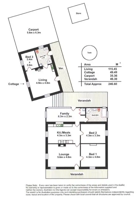 Floorplan of Homely house listing, 122 Main St, Lobethal SA 5241