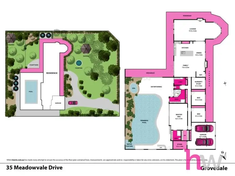 Floorplan of Homely house listing, 35 Meadowvale Dr, Grovedale VIC 3216