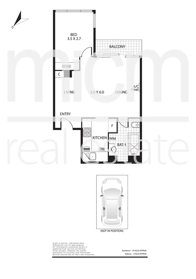 Floorplan of Homely apartment listing, 505/100 Kavanagh Street, Southbank VIC 3006